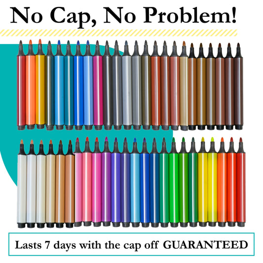 The Pencil Grip Magic Tri Stix showcases 36 rainbow colors for vibrant classroom art.