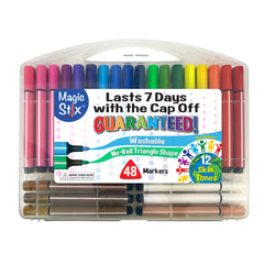 The Pencil Grip Magic Tri Stix 48-marker pack for versatile art projects.