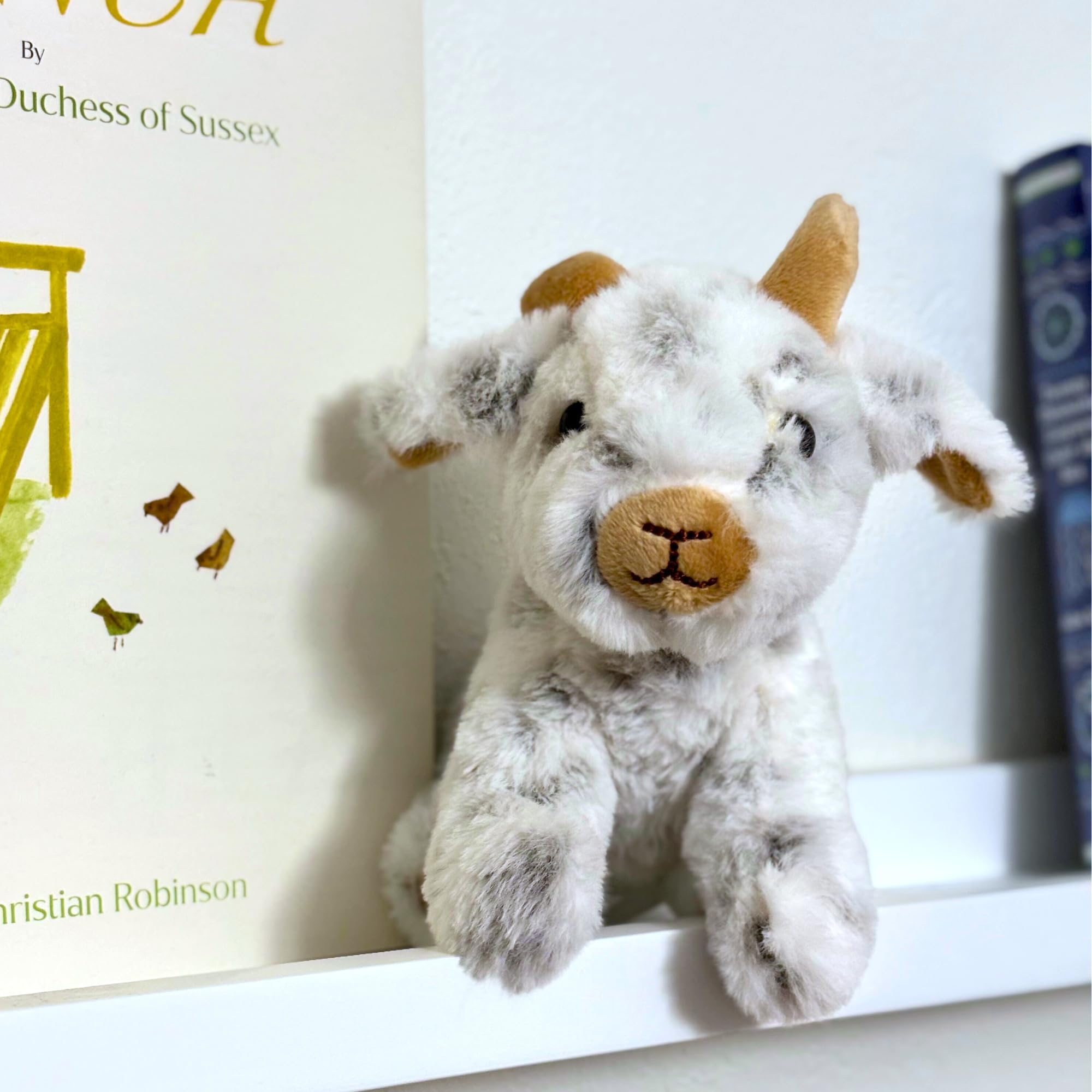 The Petting Zoo goat stuffed animal is a Christmas gift-ready option