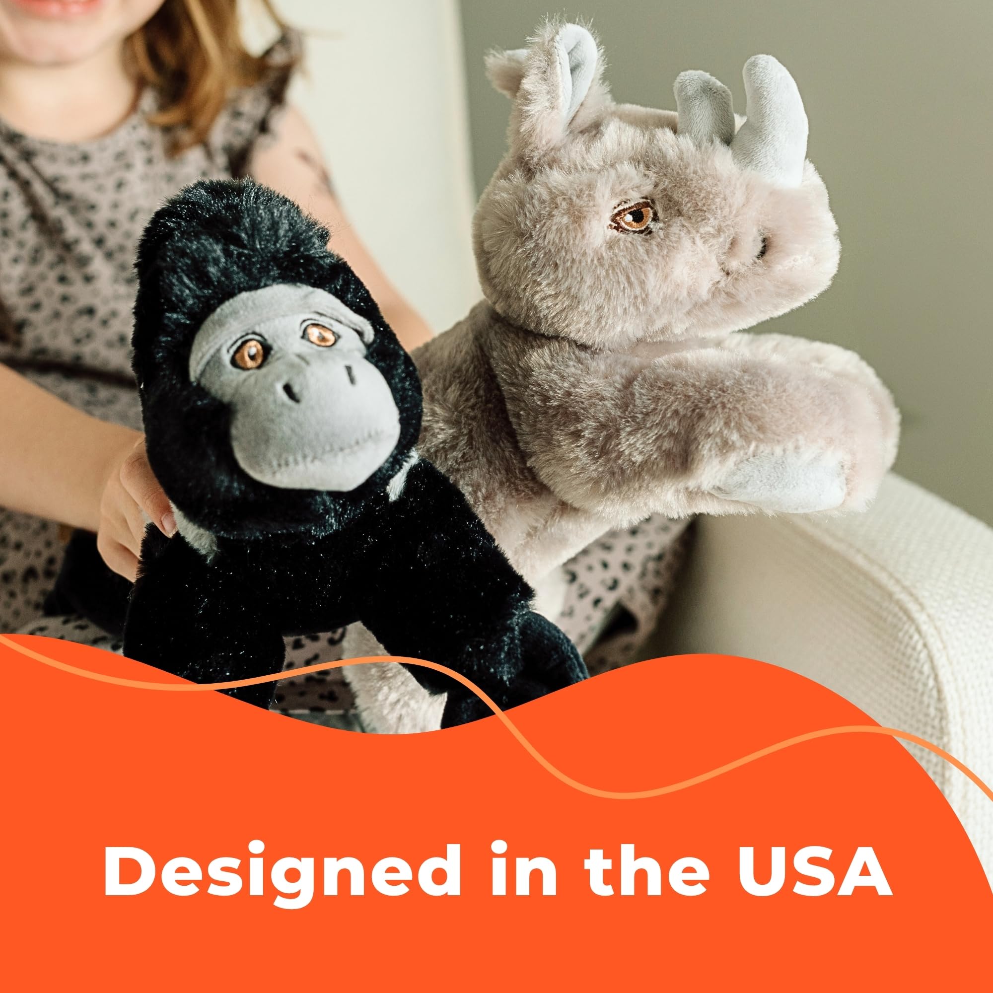 The Petting Zoo gift-ready gorilla plush appeals as a thoughtful birthday surprise