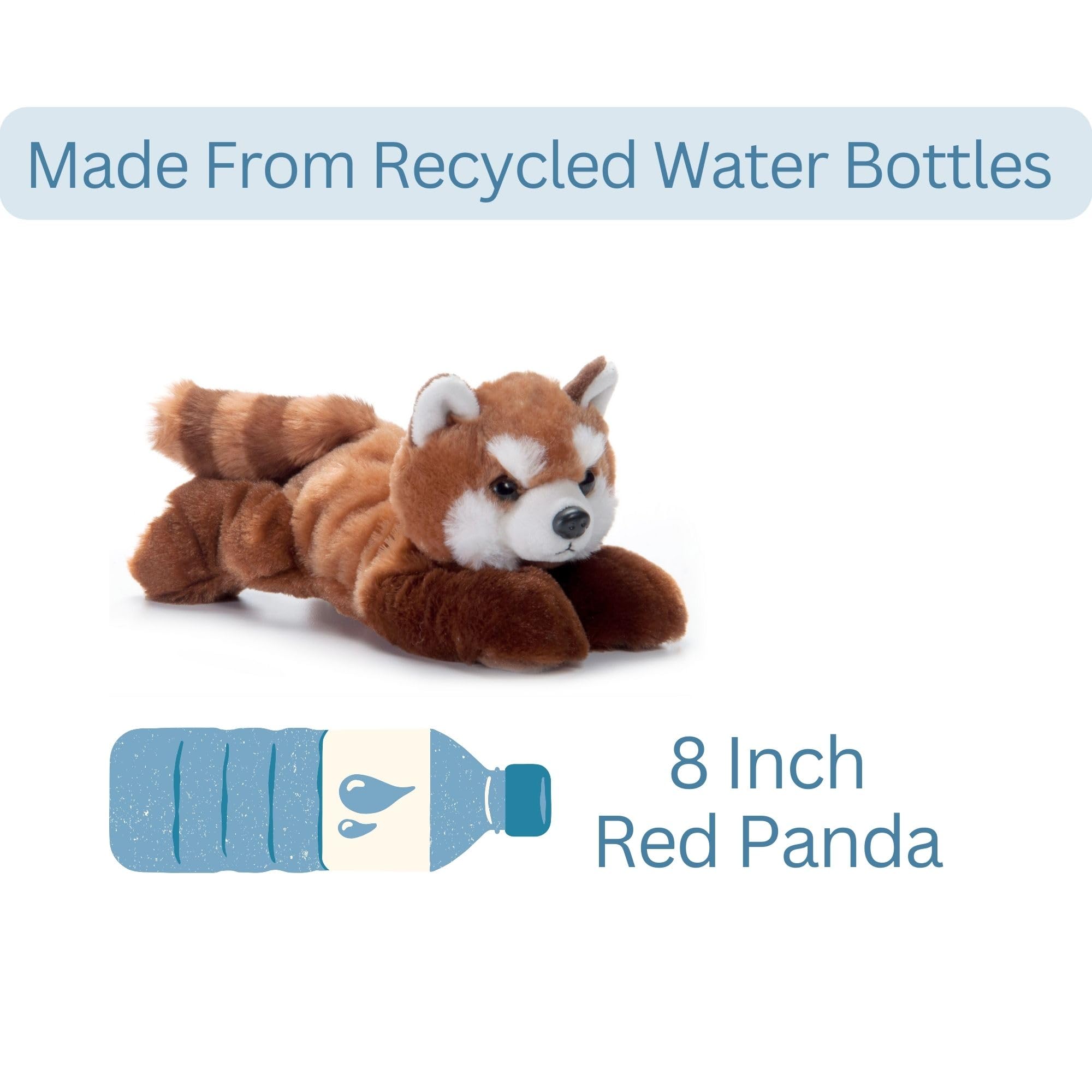 The Petting Zoo red panda plush on a shelf adds playful room decor.