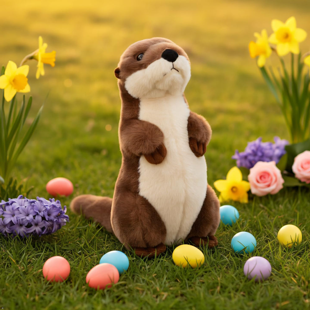 The Petting Zoo River Otter plush packaging ready for gifting