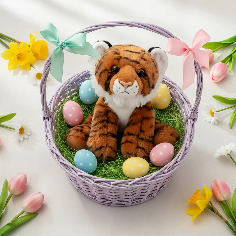 The Petting Zoo tiger plush with high-quality fabrics for lasting comfort.