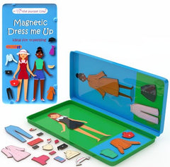 The Purple Cow 30 magnets dress-up set enables varied outfits for play