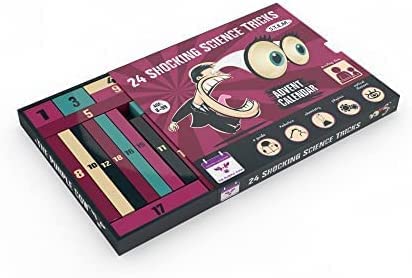 The Purple Cow Advent Calendar box opening reveals 24 days of science surprises.