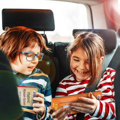 Family road trip friendly The Purple Cow To Go Hangman Game for shared fun.