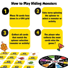 THE PURPLE OWL Hiding Monsters spinner wheel guides turn-based gameplay