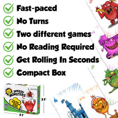 Speedy Monsters game in travel case ready for road trips.