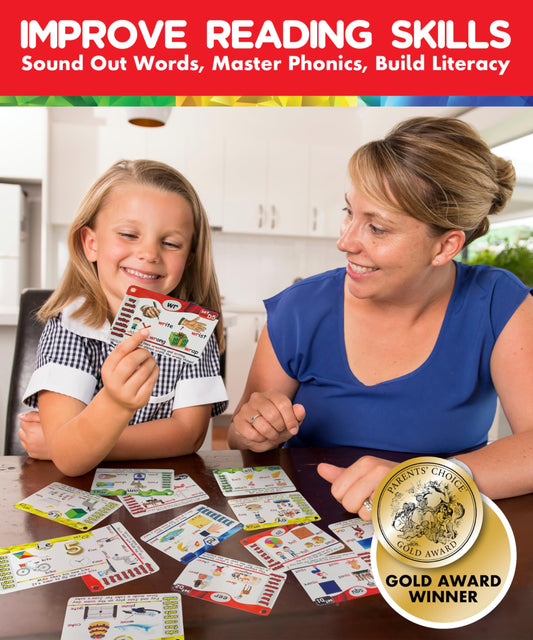 The Scholar Ant kids learning phonics with flash cards improve early reading.