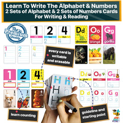 The Scholar Bee dry erase laminate cards invite repeated writing on a glossy surface.