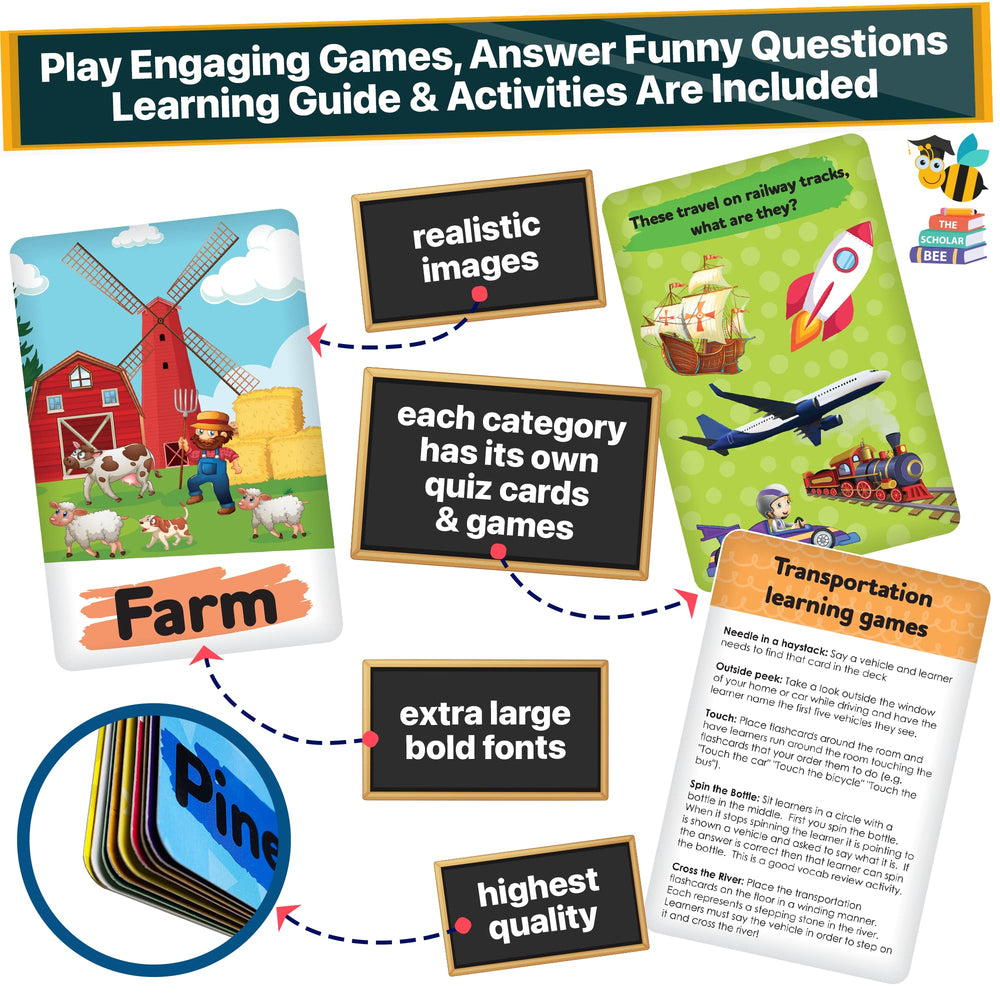 The Scholar Bee home-use friendly cards suit classroom and homeschooling routines.