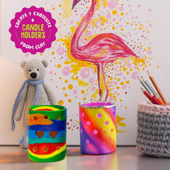 The Scholar Bee rolling pin and mat create smooth clay textures