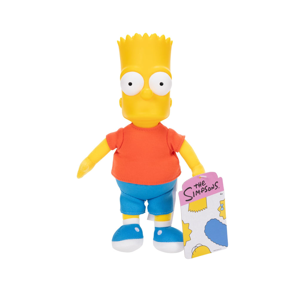 The Simpsons Bart Plush sculpted head detail close-up showing Bart's features