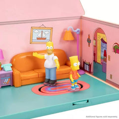 The Simpsons diorama living room playset detailed accessories enhance authentic scenes.