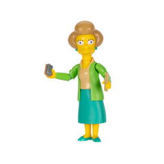 The Simpsons Edna Krabappel 5-inch figure with chalk for imaginative classroom play.