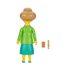 The Simpsons Edna Krabappel action figure shows articulation for dynamic poses.