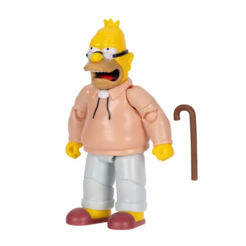The Simpsons 5-inch figure articulation pose showcases up to 14 points for dynamic stances.