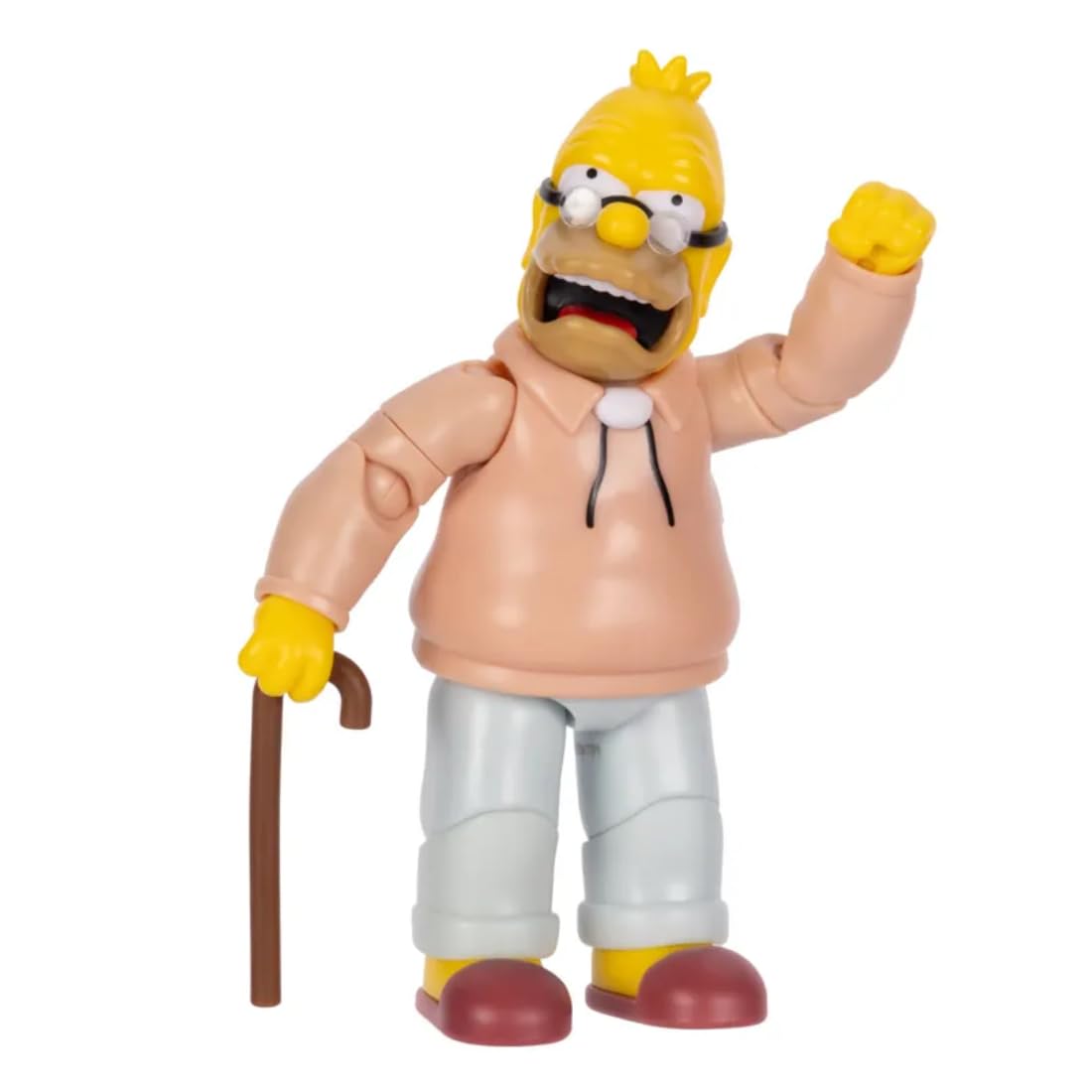 The Simpsons Grampa Simpson 5-inch figure front view for display and imaginative play.