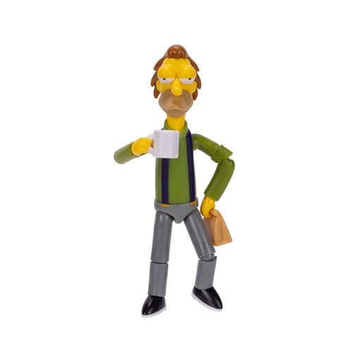 The Simpsons Lenny Leonard figure with Carl mug creates a playful desk vignette.