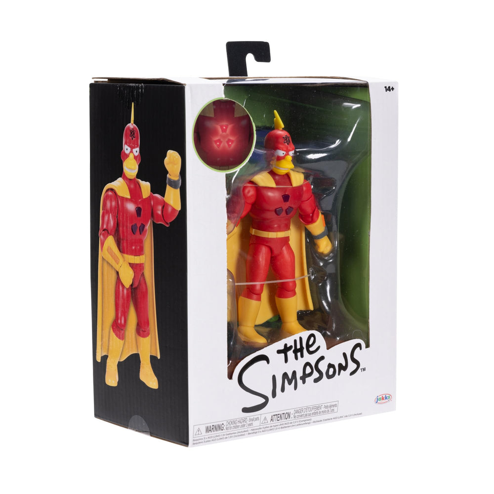 The Simpsons Radioactive Man backdrop showcases the origin cover for storytelling