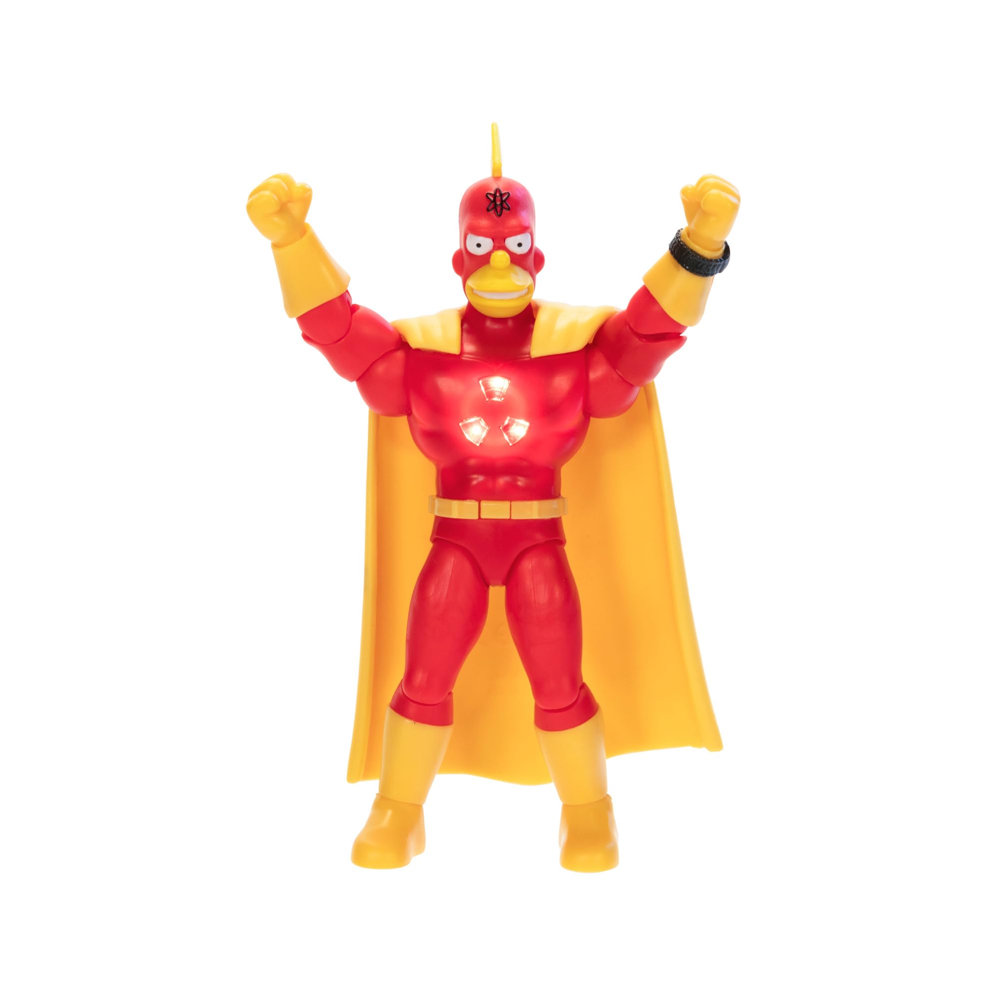 The Simpsons Radioactive Man five-inch figure, front view, perfect for display