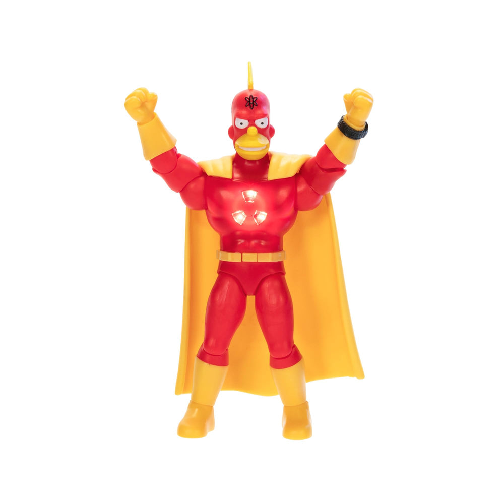 The Simpsons Radioactive Man five-inch figure, front view, perfect for display