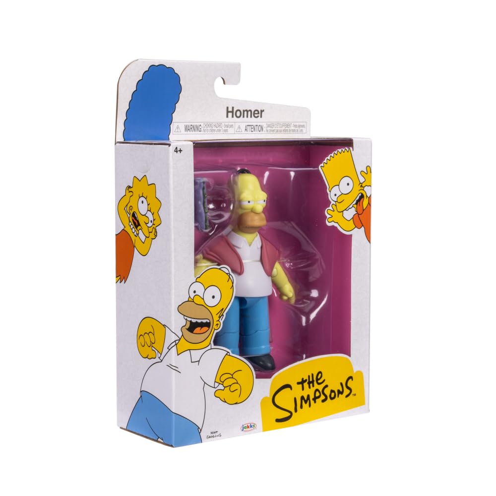 The Simpsons action figure is ideal for ages four and up.