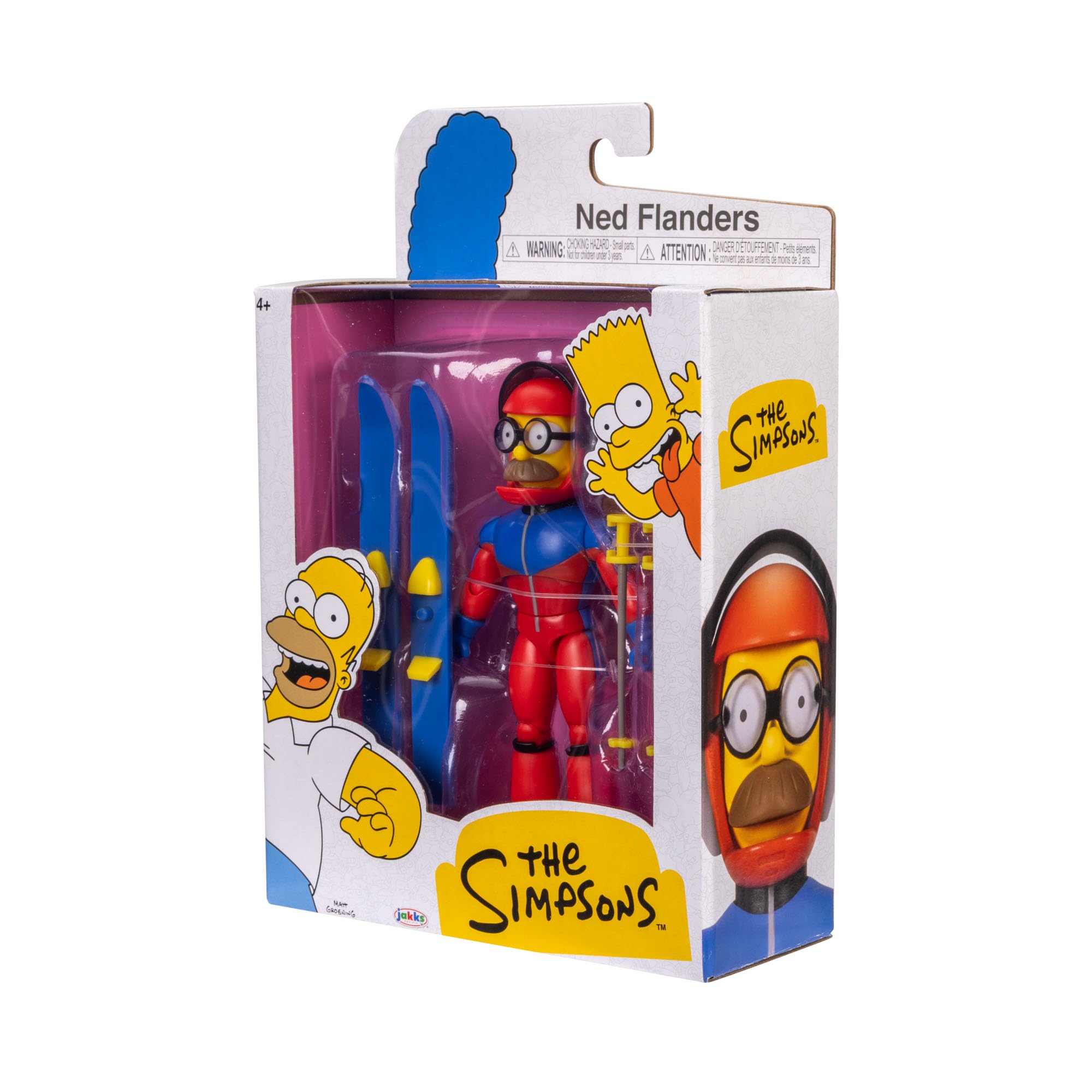 The Simpsons SS Flanders poseable figure enhances display stability