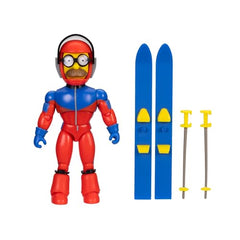 The Simpsons SS Flanders figure with skis invites imaginative scenes and shelf-worthy display