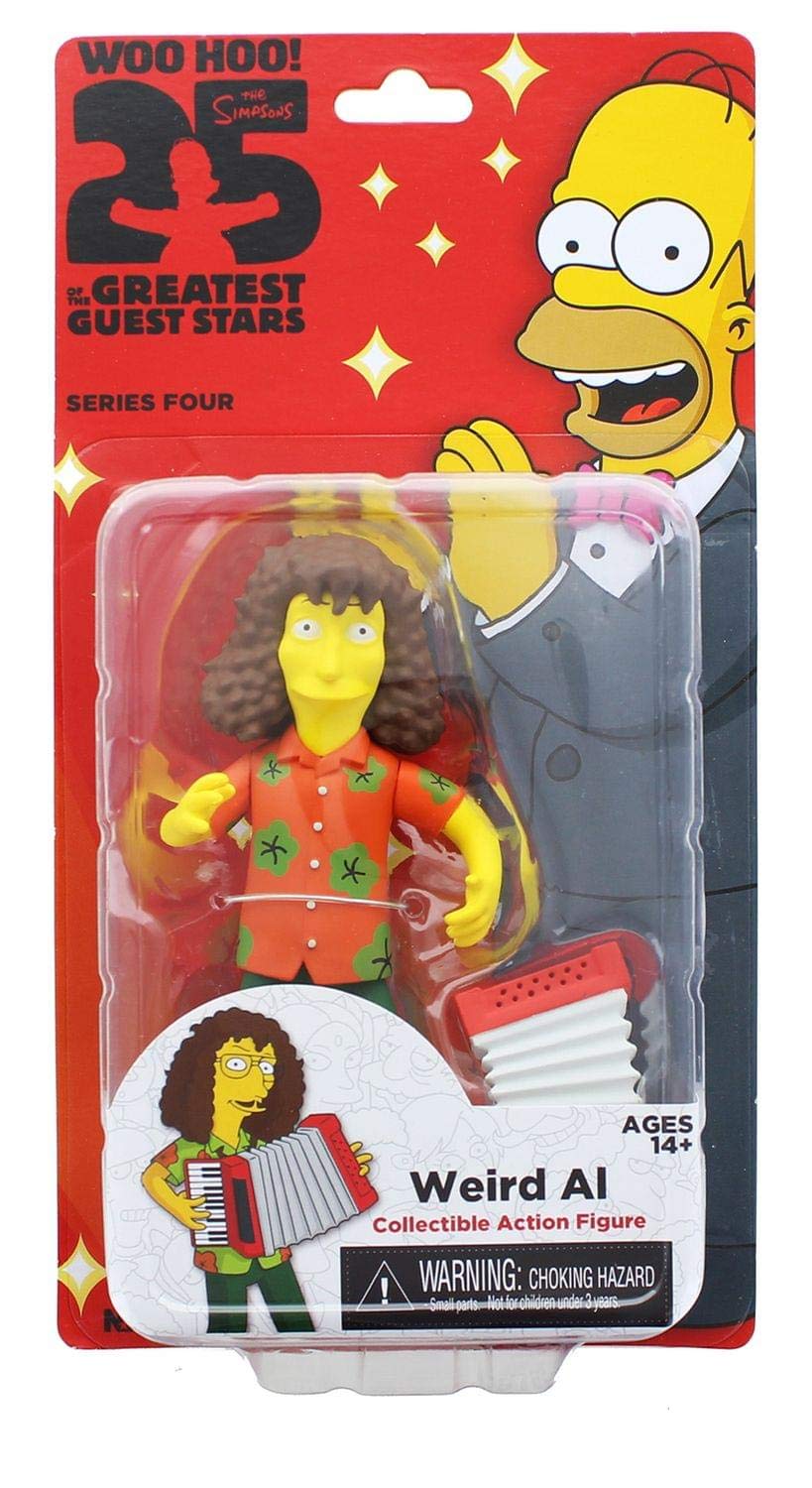 The Simpsons Weird Al Yankovic Series 4 figure front view with accordion accessory.