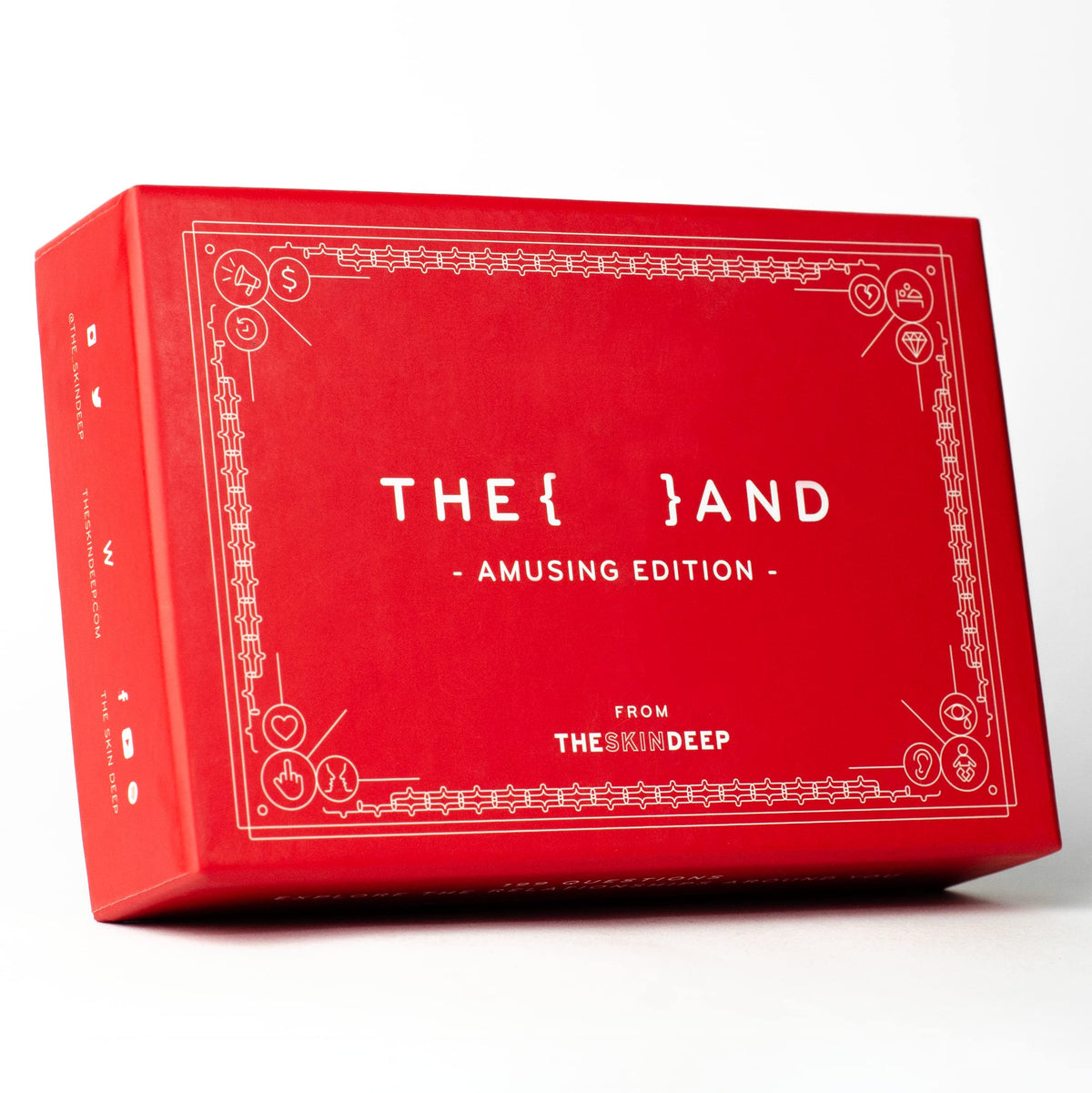The Skin Deep Amusing Edition deck cover inviting social play at gatherings