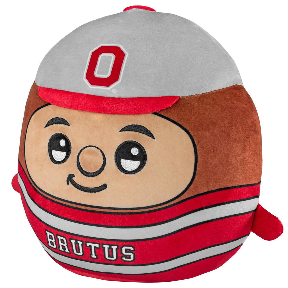 Brutus 12-inch plush embroidery-detail closeup by The Sleep Squad.