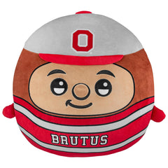 The Sleep Squad Brutus 12-inch plush front view for Buckeyes fans, soft and cuddly.
