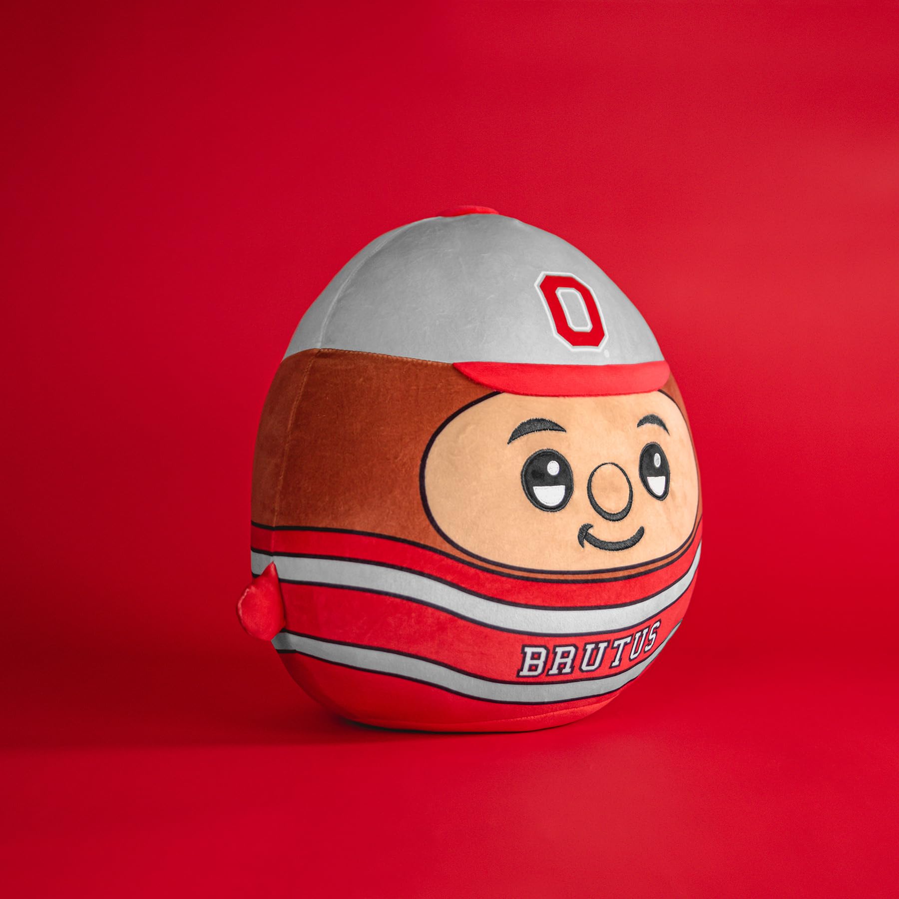 Brutus 12-inch plush sublimation-print closeup with vibrant colors.