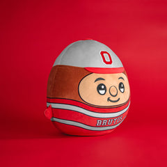 Brutus 12-inch plush sublimation-print closeup with vibrant colors.