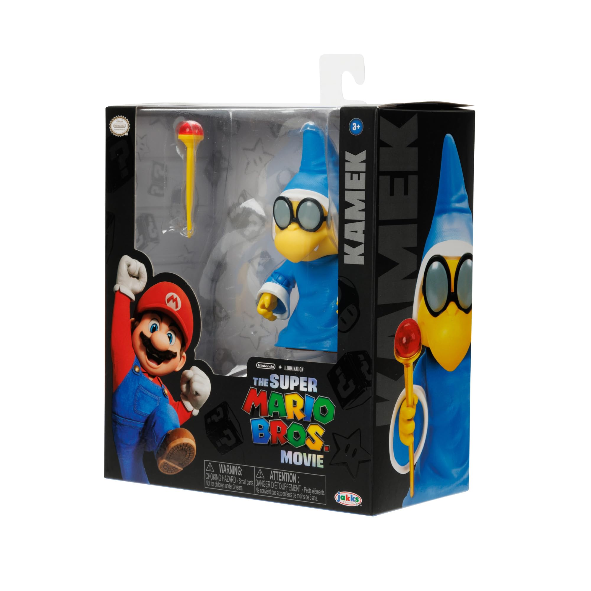 THE SUPER MARIO BROS. MOVIE Magikoopa packaging side view display.