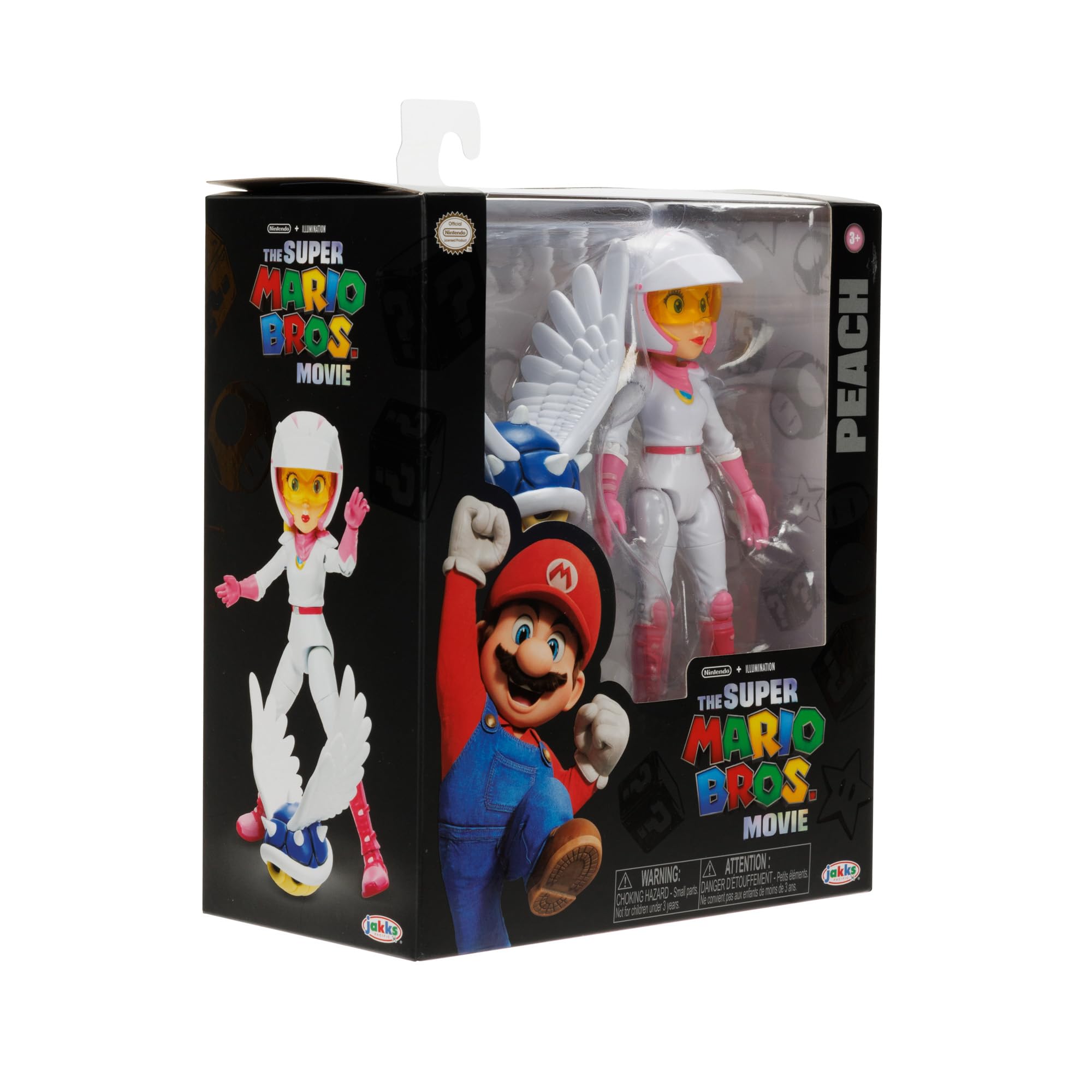 Peach figure on a shelf is a crisp, movie-inspired display idea.