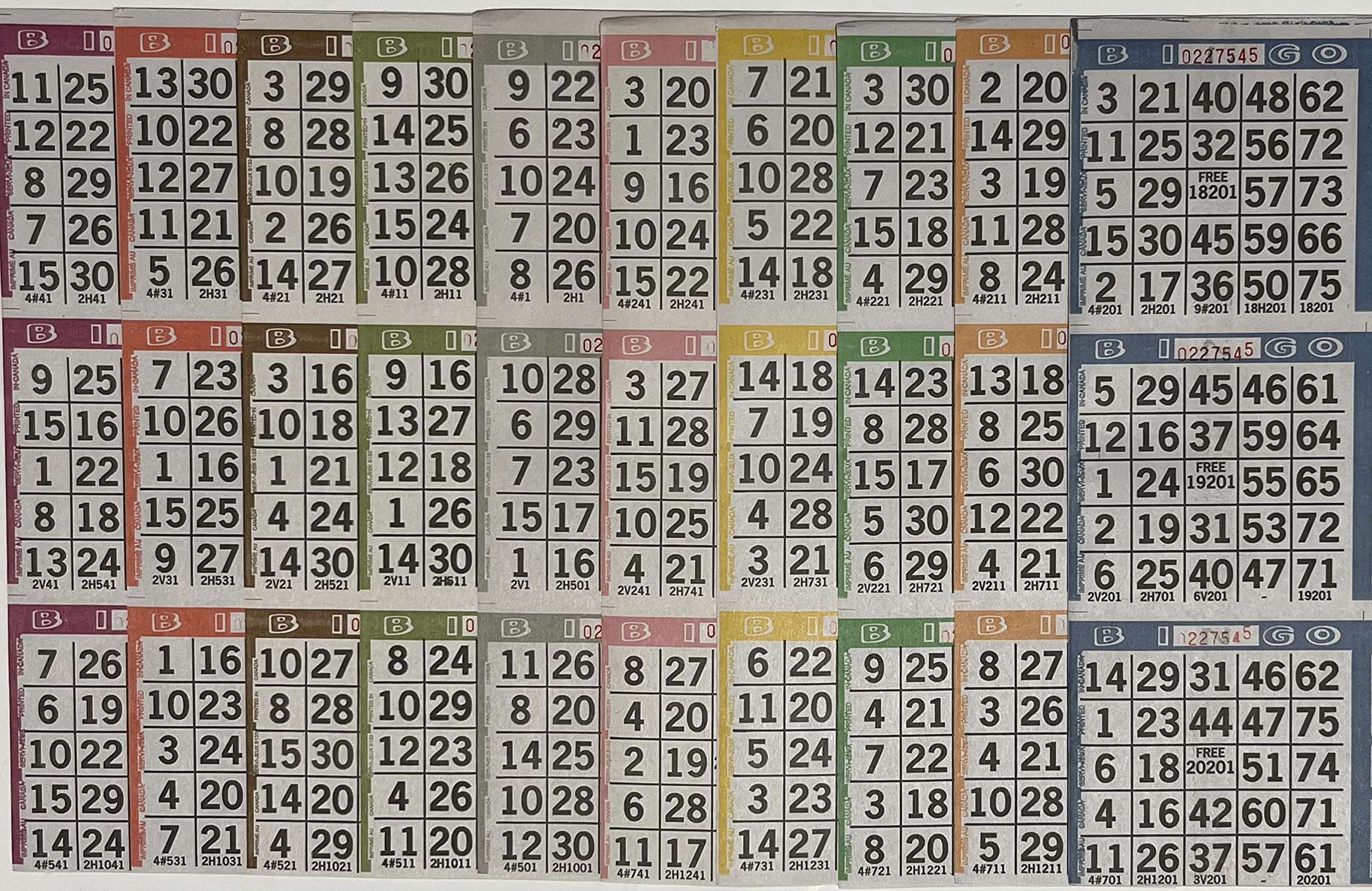The Ticket Gurus bingo books set with 10-color sheets for group bingo