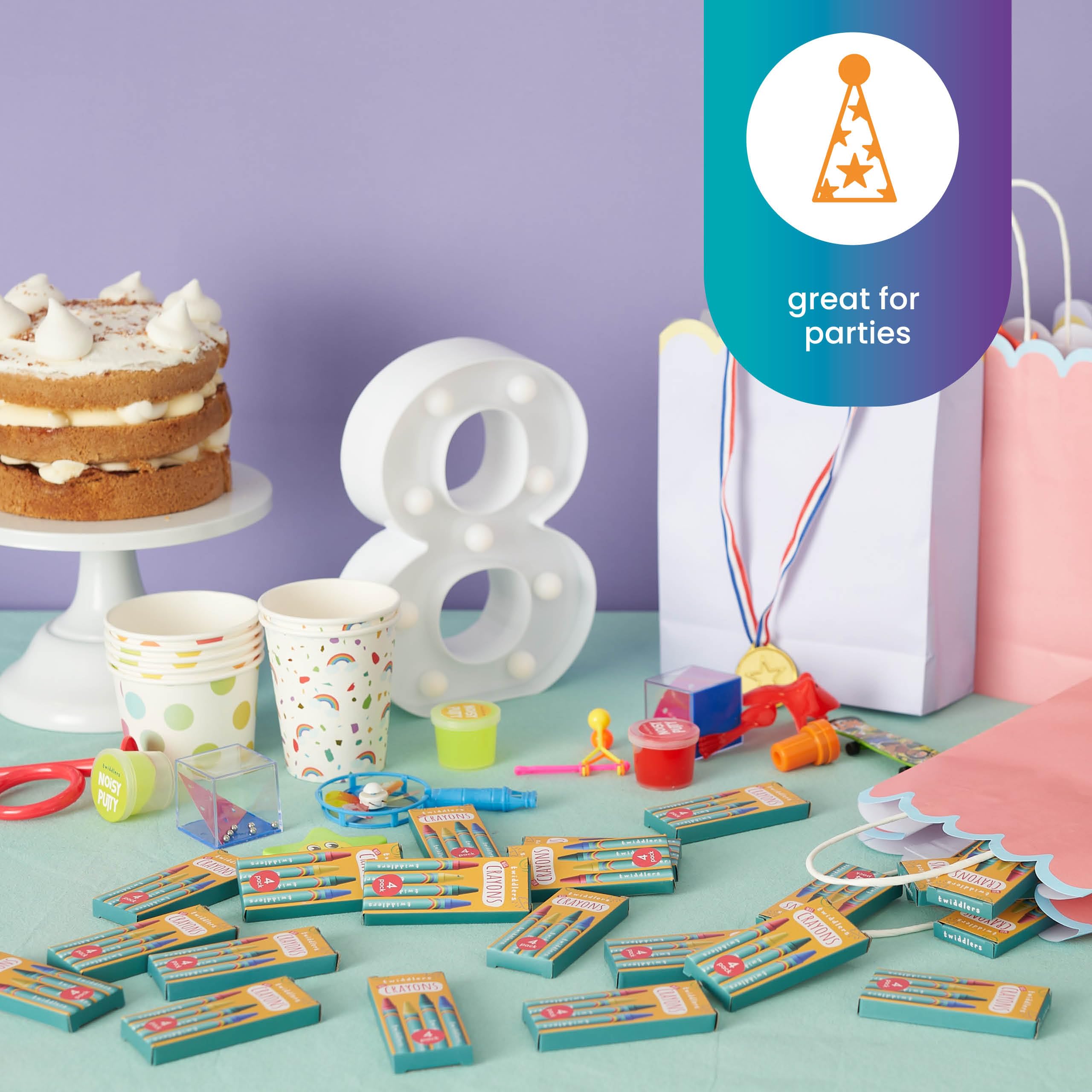 THE TWIDDLERS classroom-ready crayons support preschool activities