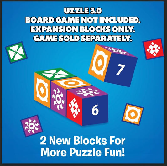 The Uzzle Expansion features Level 5 Challenge Cards for advanced puzzling.