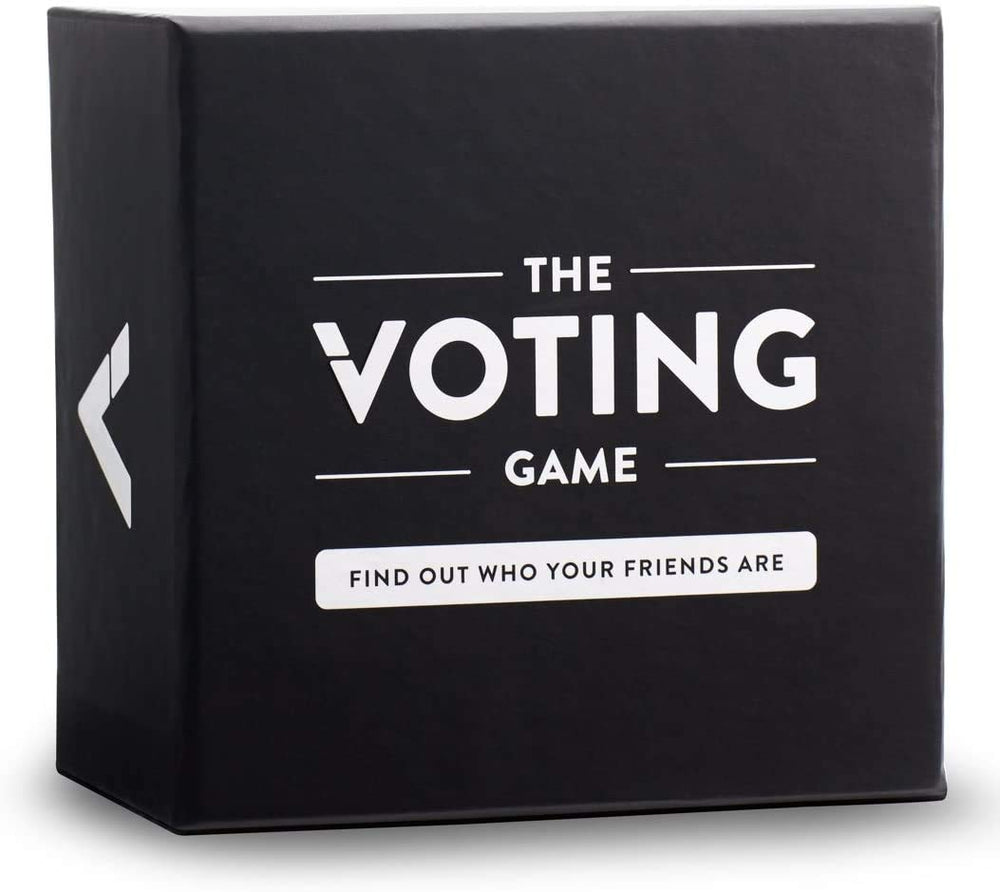 The Voting Game pack shot, an ideal icebreaker for lively gatherings.
