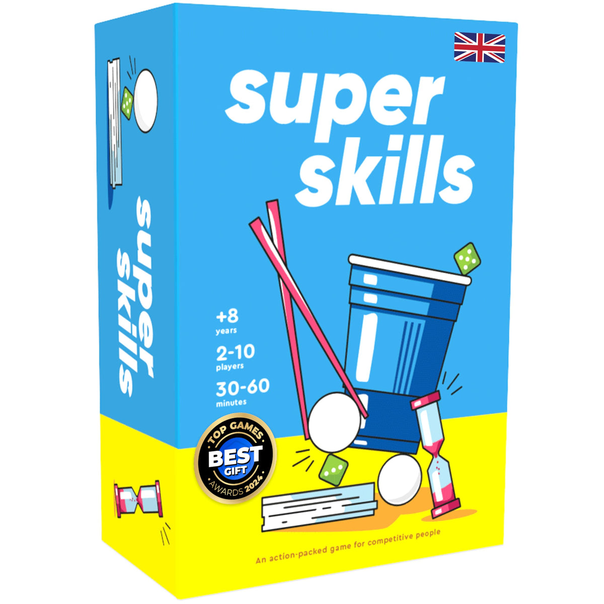 The World Game Super Skills challenge cards boost quick thinking during fast-paced tasks.