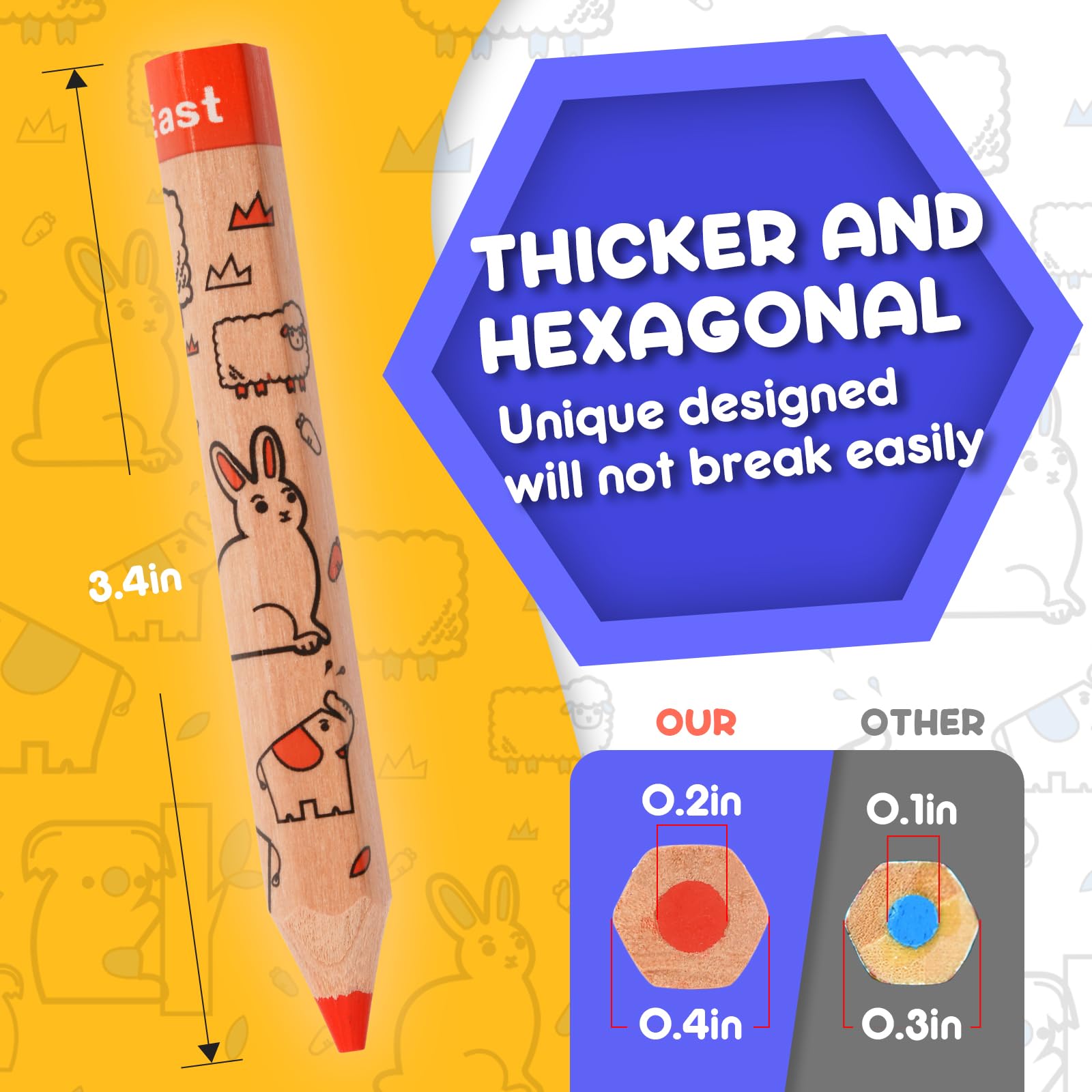 ThEast animal-design pencil pack sparks imagination in drawing