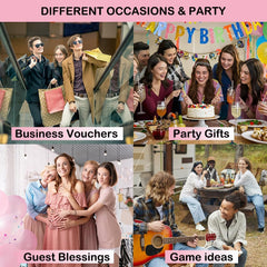 THEBESTU carnival cards pair with interactive activities to energize guests.