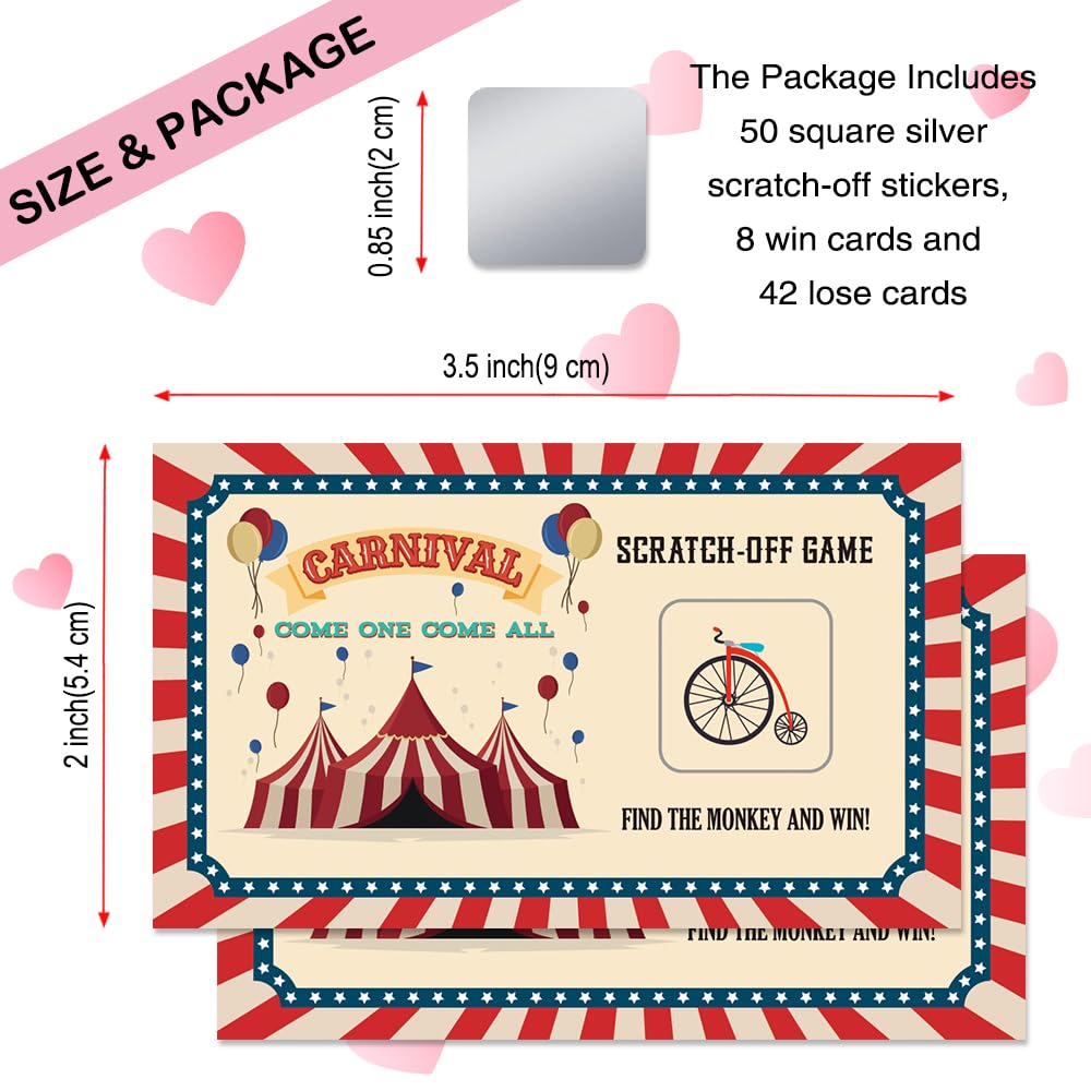 THEBESTU scratch-card design highlights a retro circus theme for engaging games.