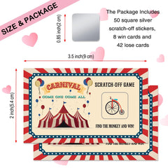 THEBESTU scratch-card design highlights a retro circus theme for engaging games.