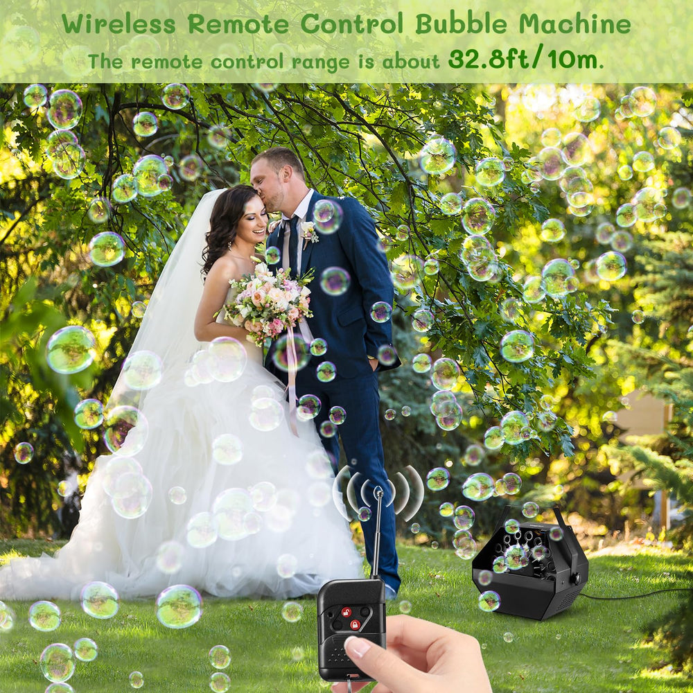 Theefun Bubble Machine 750 ml reservoir for longer fun without frequent refills