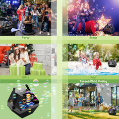 Theefun Bubble Machine at Weddings and Parties creating a magical atmosphere