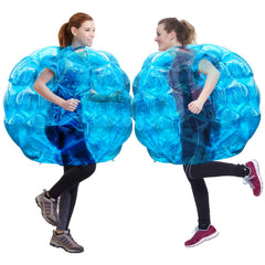 Theefun 36-inch blue bumper balls front view for safe outdoor play