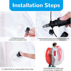 Theefun bumper balls safety handles offer secure grip for kids.